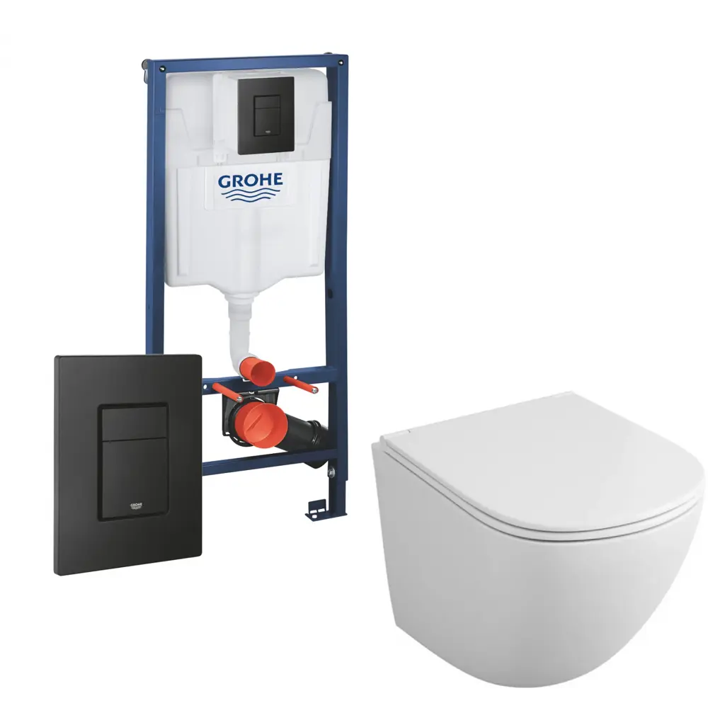 Фото Комплект инсталляция с унитазом Grohe 436957 цвет белый