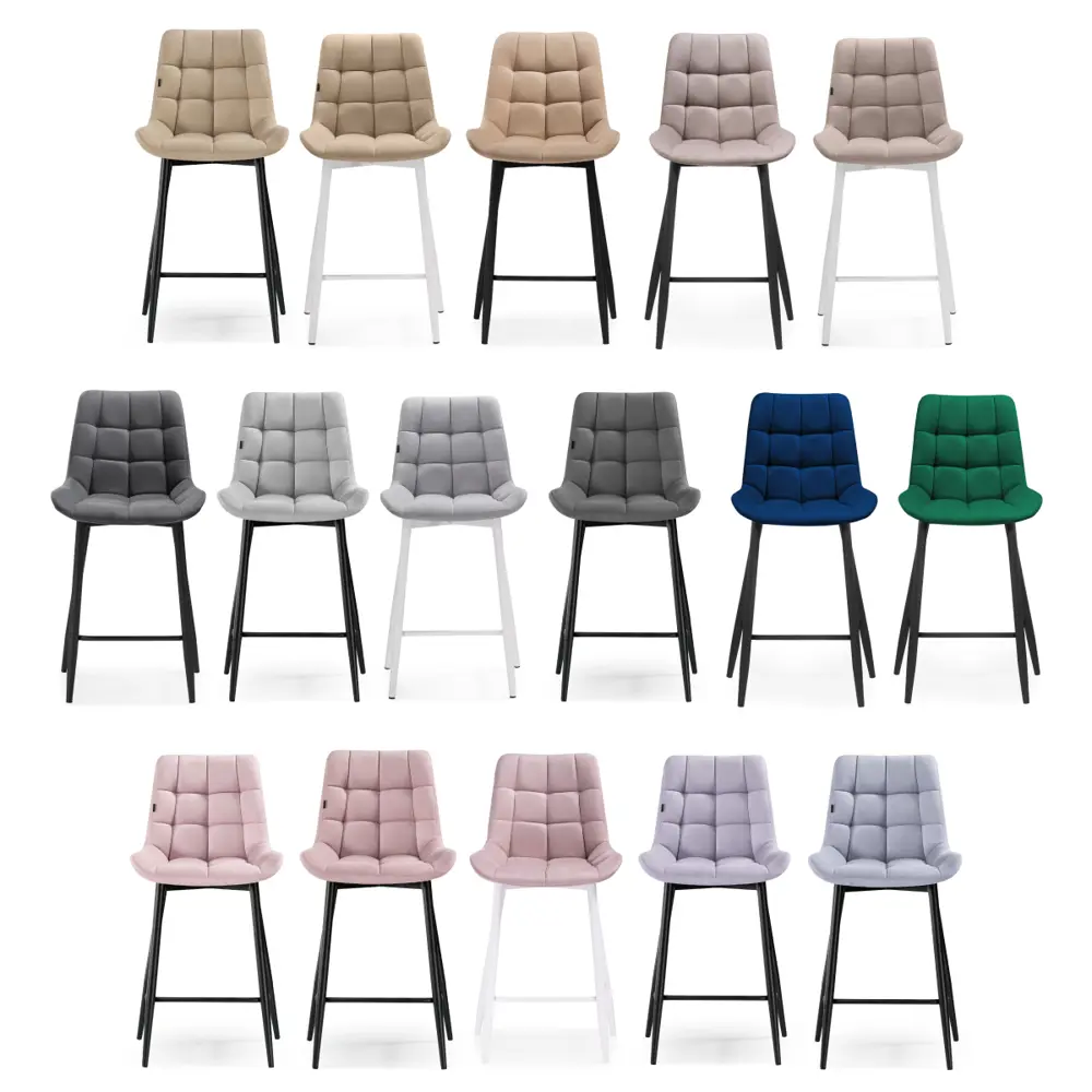 Фото 8 Полубарный стул Woodville 50x99 см цвет латте велюр (zd 290 ) Фото 8 Полубарный стул Woodville 50x99 см цвет латте велюр (zd 290 )