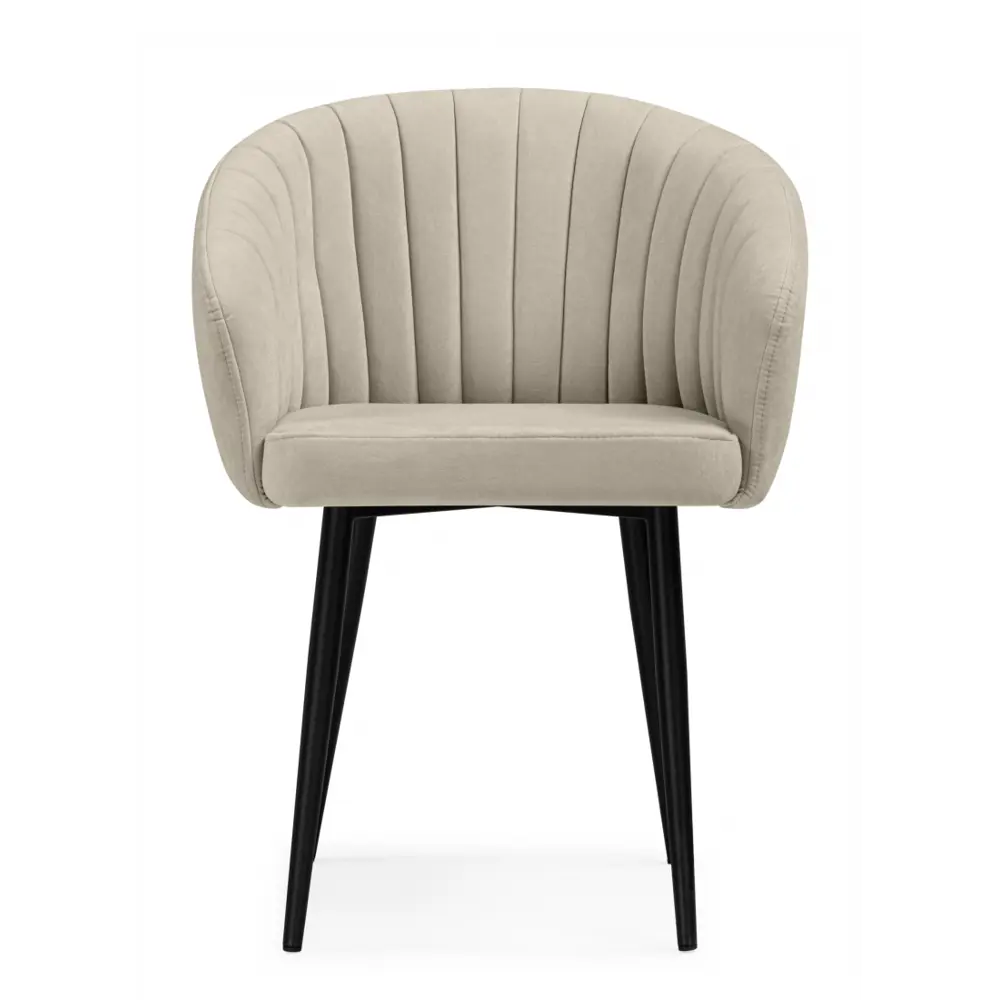 Фото 2 Стул Woodville 622375 43x83x53 см велюр цвет бежевый Фото 2 Стул Woodville 622375 43x83x53 см велюр цвет бежевый