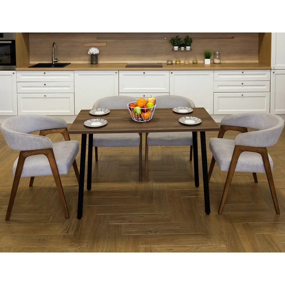 Фото 3 Кухонный стол Diko Loft Delight Dining 90х60х75 см цвет дуб бронза Фото 3 Кухонный стол Diko Loft Delight Dining 90х60х75 см цвет дуб бронза