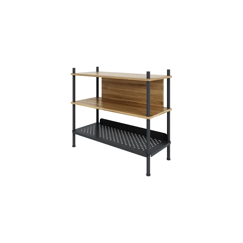 Фото 3 Обувница Ulitka Nord 85x73.5x35 см 3 полки ЛДСП цвет дуб крафт золотой/черный Фото 3 Обувница Ulitka Nord 85x73.5x35 см 3 полки ЛДСП цвет дуб крафт золотой/черный