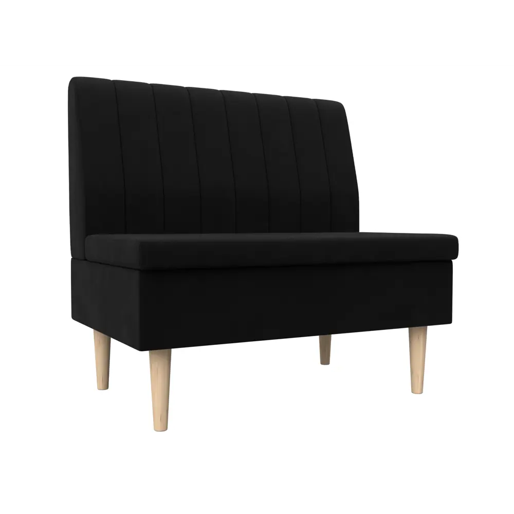 Фото Диван прямой Лига диванов Мини 126051 95x82x61 см вельвет цвет черный Фото Диван прямой Лига диванов Мини 126051 95x82x61 см вельвет цвет черный