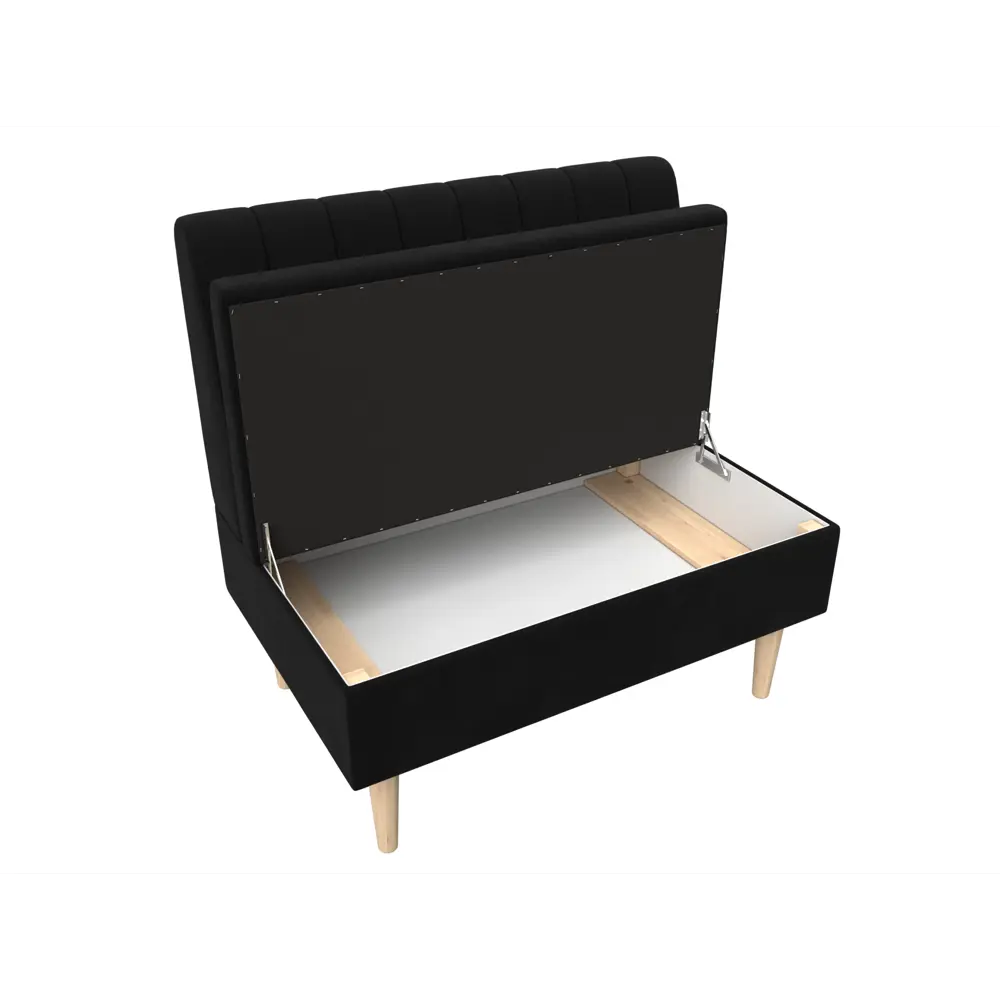 Фото 7 Диван прямой Лига диванов Мини 126051 95x82x61 см вельвет цвет черный Фото 7 Диван прямой Лига диванов Мини 126051 95x82x61 см вельвет цвет черный