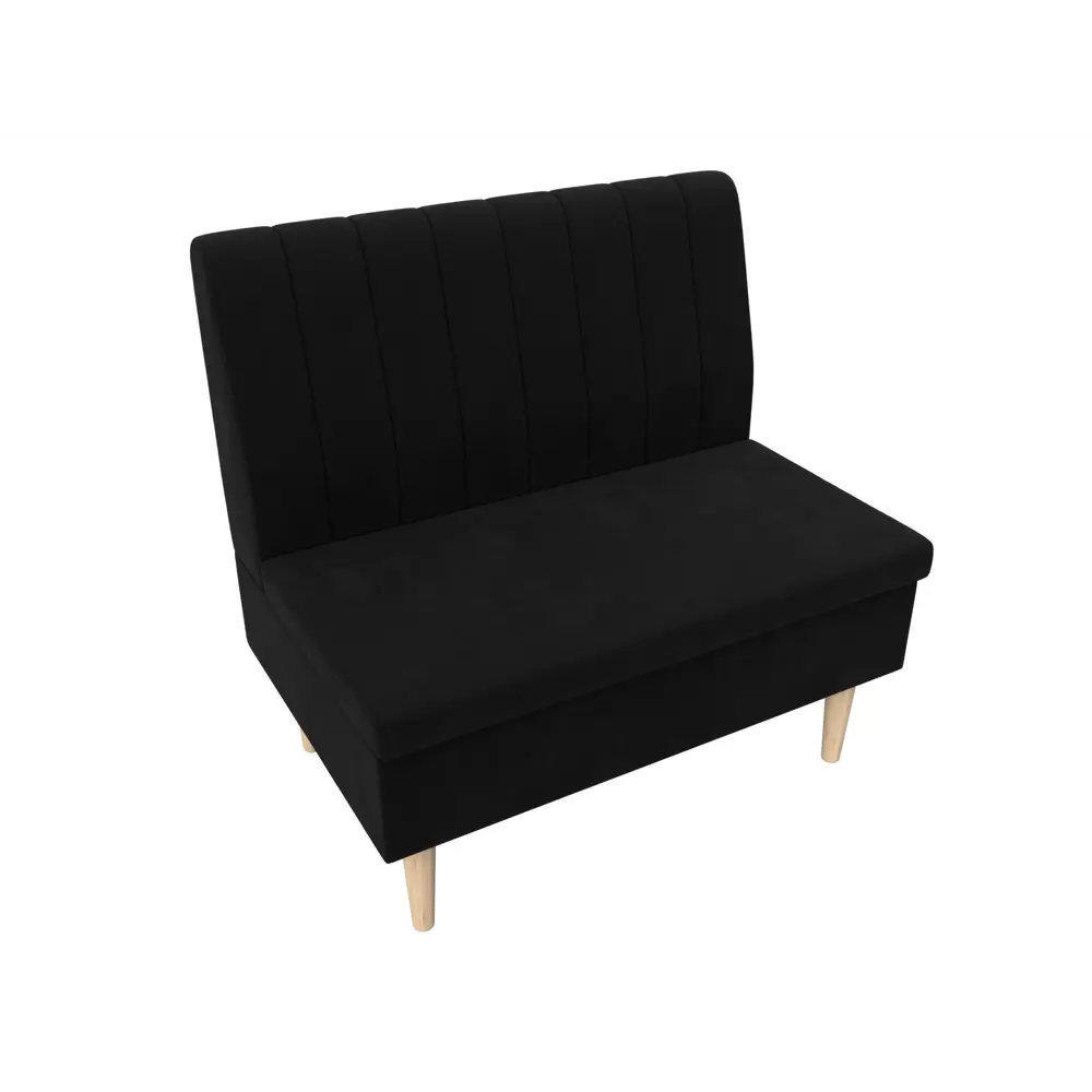 Фото 6 Диван прямой Лига диванов Мини 126051 95x82x61 см вельвет цвет черный Фото 6 Диван прямой Лига диванов Мини 126051 95x82x61 см вельвет цвет черный