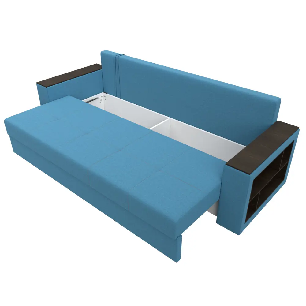 Фото 7 Диван раскладной Лига диванов Дубай Лайт полки справа 232x85x80 см рогожка цвет амур 10 голубой Фото 7 Диван раскладной Лига диванов Дубай Лайт полки справа 232x85x80 см рогожка цвет амур 10 голубой