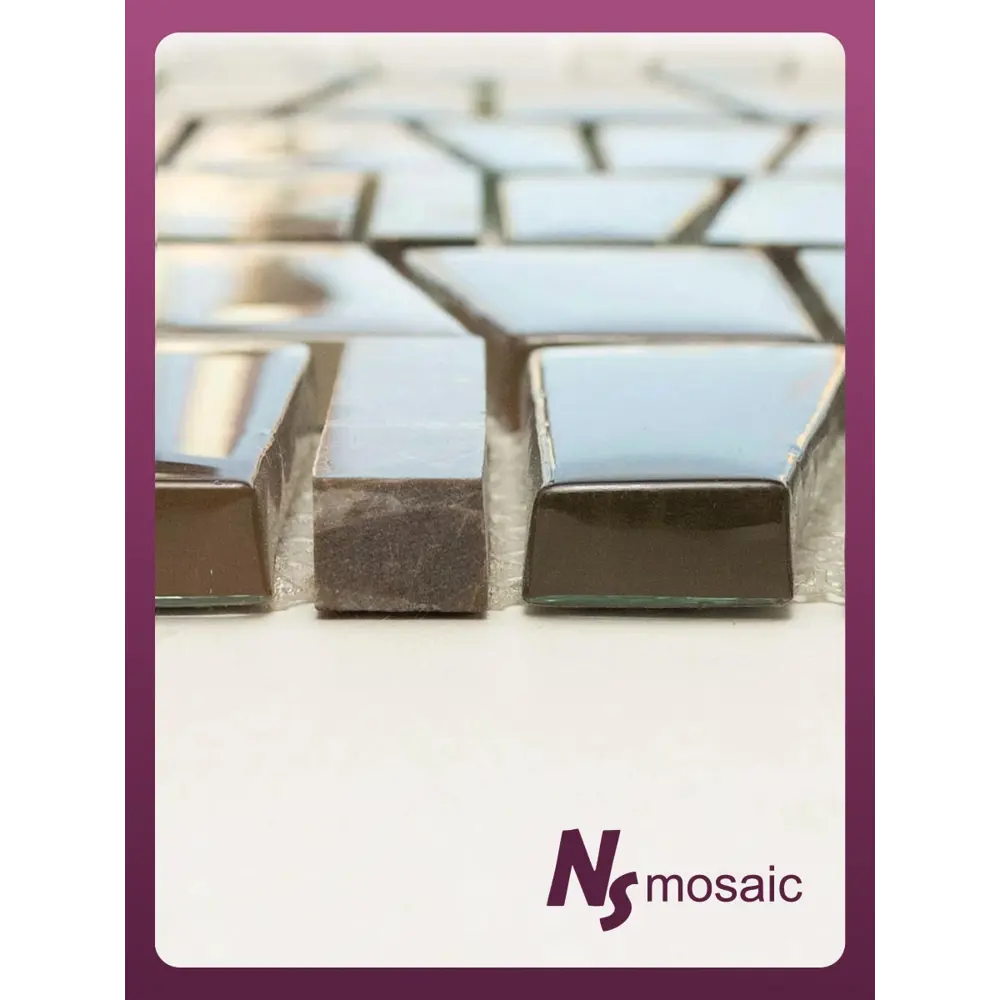 Фото 5 Декоративная мозаика Nsmosaic S-849 NS03GL0081 30.5x30.5см цвет Коричневый Фото 5 Декоративная мозаика Nsmosaic S-849 NS03GL0081 30.5x30.5см цвет Коричневый