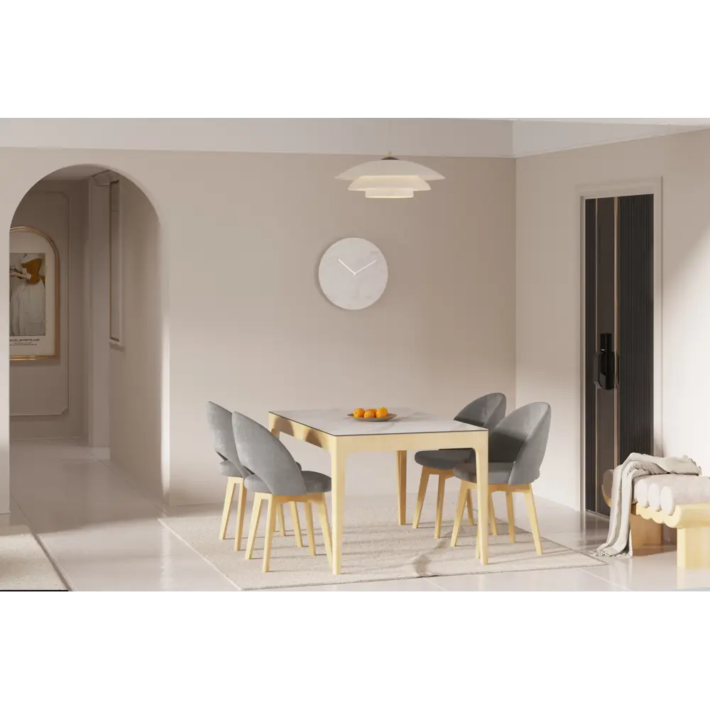 Фото 5 Стол прямоугольный СТОЛБУРГ столешница керамогранит 1400x900 мрамор белый/ опоры массив береза лак . Фото 5 Стол прямоугольный СТОЛБУРГ столешница керамогранит 1400x900 мрамор белый/ опоры массив береза лак .