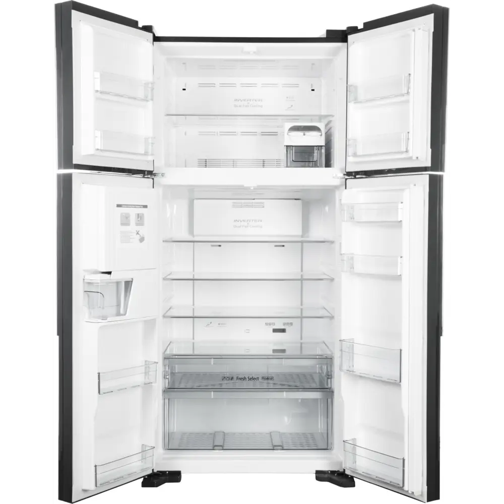 Фото 4 Холодильник Hitachi R-W660PUC7 GGR 77x183 см цвет серый / серебристый Фото 4 Холодильник Hitachi R-W660PUC7 GGR 77x183 см цвет серый / серебристый