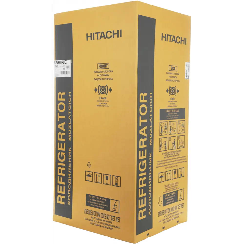 Фото 8 Холодильник Hitachi R-W660PUC7 GGR 77x183 см цвет серый / серебристый Фото 8 Холодильник Hitachi R-W660PUC7 GGR 77x183 см цвет серый / серебристый