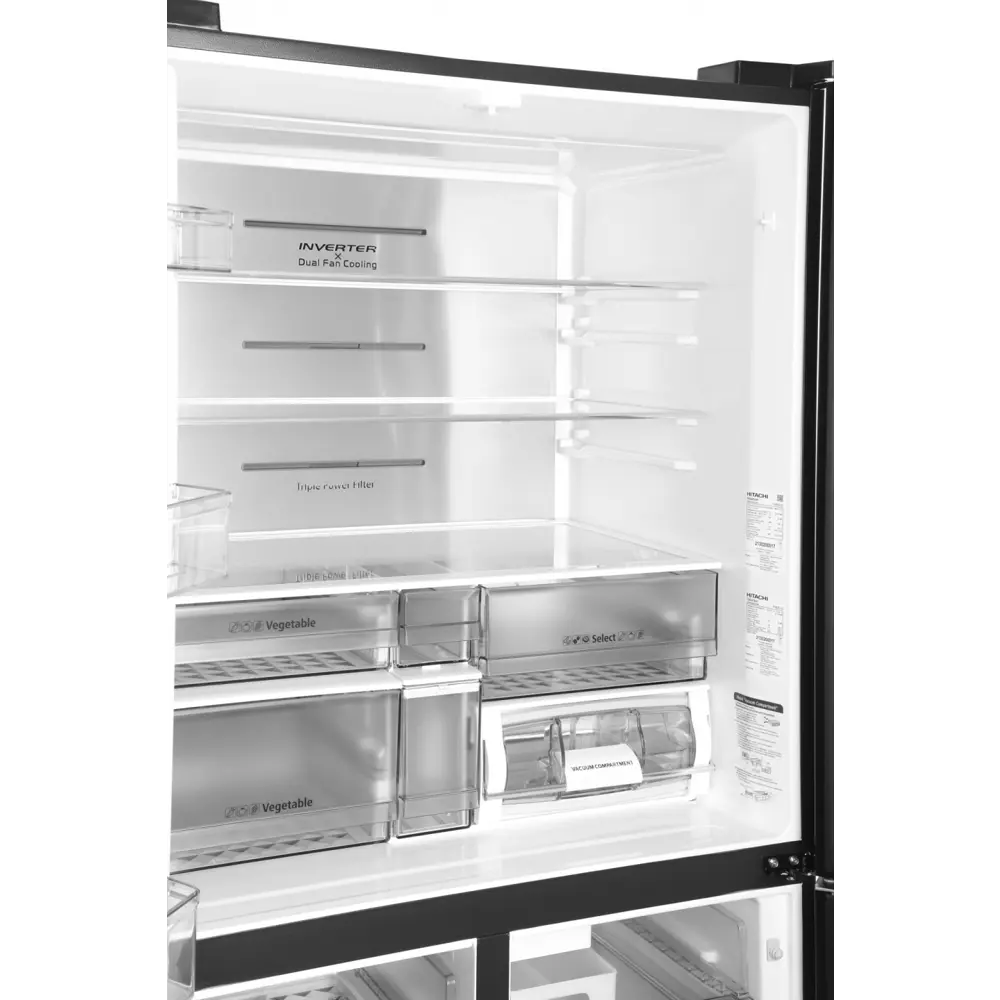 Фото 4 Холодильник Hitachi R-WB720VUC0 GBK 77x184 см цвет черный Фото 4 Холодильник Hitachi R-WB720VUC0 GBK 77x184 см цвет черный