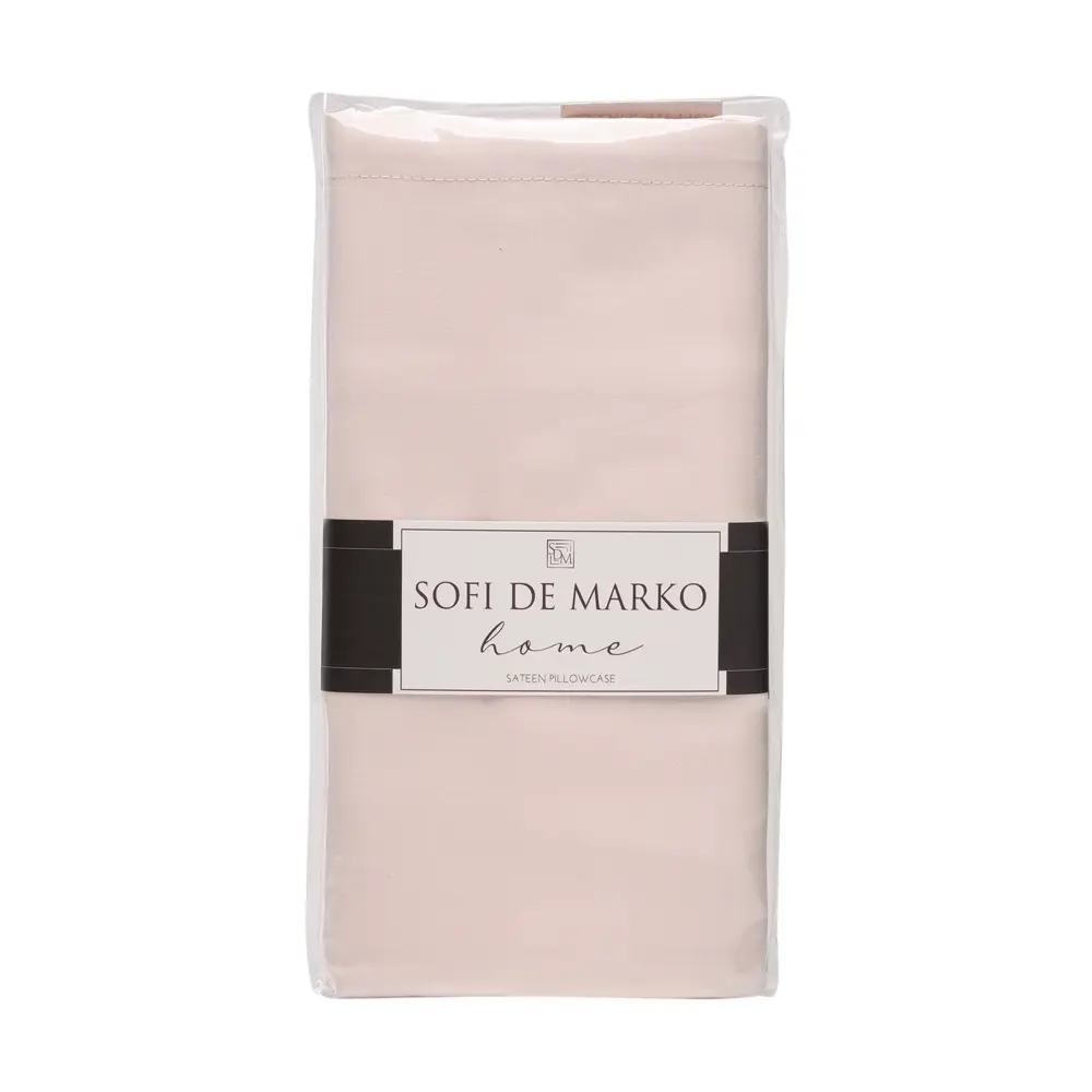 Фото 3 Наволочка Sofi de marko Мармис НВ-мс-70х70пдр 70x70 см сатин 1 шт цвет бежевый