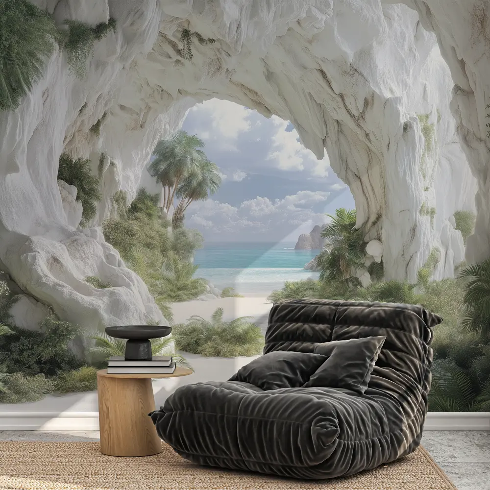 Фото 3 Фотообои флизелиновые Postermarket Белая пещера 400x270 см