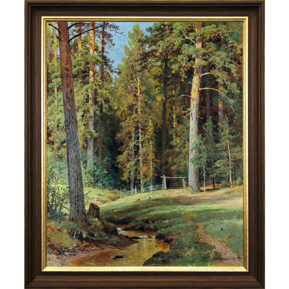 Фото Картина в раме И.Шишкин Опушка леса 41x50 см Фото Картина в раме И.Шишкин Опушка леса 41x50 см