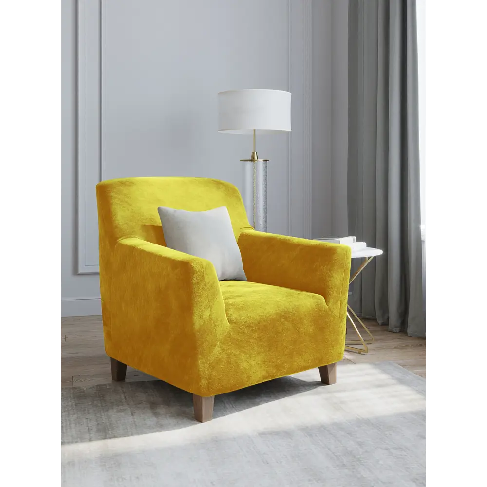 Фото 4 Чехол Alberica Велюр 1КВМ 024 цвет манго Фото 4 Чехол Alberica Велюр 1КВМ 024 цвет манго