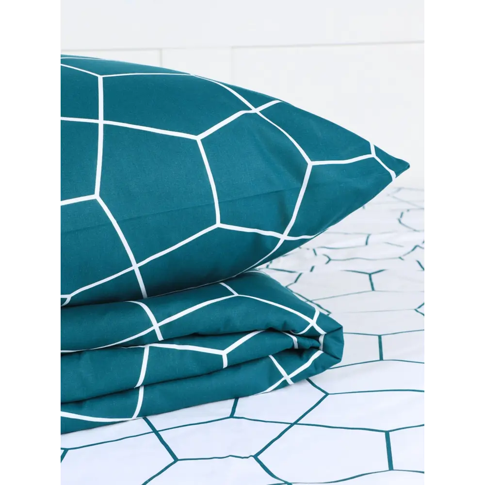 Фото 5 Комплект постельного белья Этель Emerald hexagon 10706949 хлопок 2-спальный наволочки 70 x 70- 2 шт цвет разноцветный Фото 5 Комплект постельного белья Этель Emerald hexagon 10706949 хлопок 2-спальный наволочки 70 x 70- 2 шт цвет разноцветный