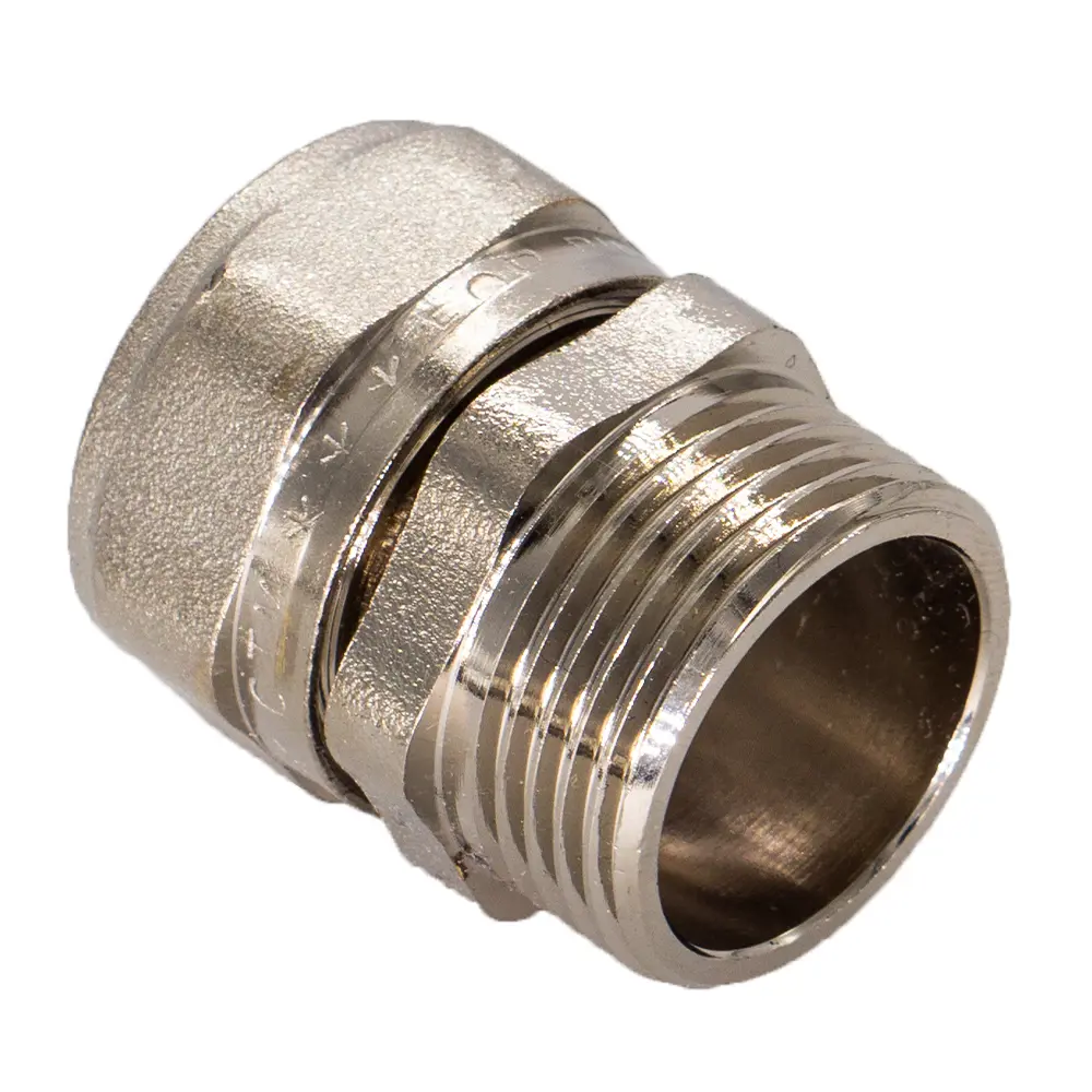 Фото 3 Соединитель СТМ 1"x32 мм НР латунь 2 шт CCM03201K02 Фото 3 Соединитель СТМ 1"x32 мм НР латунь 2 шт CCM03201K02