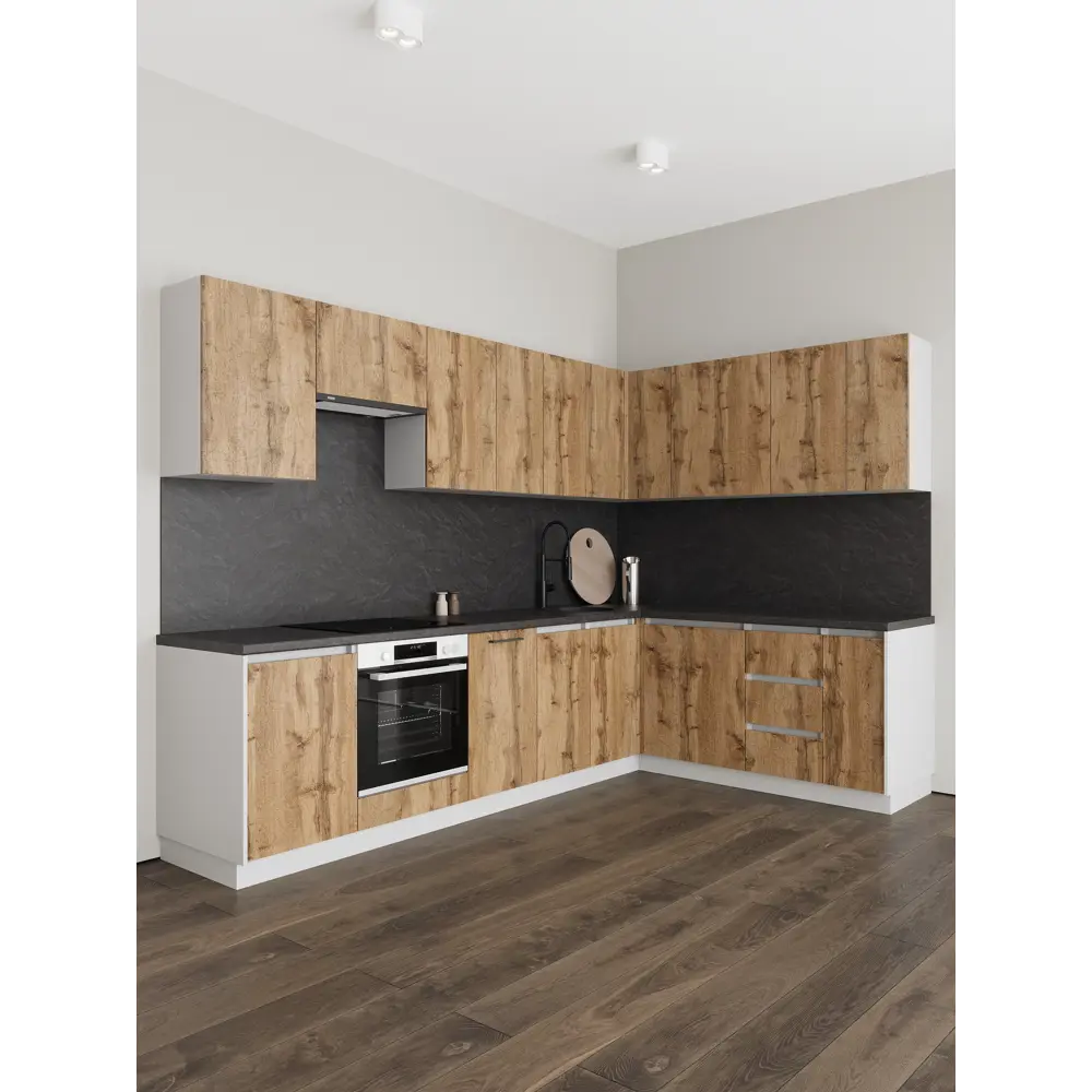 Фото 9 Кухонный шкаф навесной Frenesie ЛОФТ 60x72x32 см ЛДСП цвет дуб вотан Фото 9 Кухонный шкаф навесной Frenesie ЛОФТ 60x72x32 см ЛДСП цвет дуб вотан