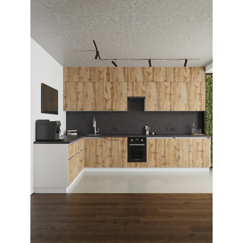 Фото 16 Кухонный шкаф навесной Frenesie ЛОФТ 80x72x32 см ЛДСП цвет дуб вотан Фото 16 Кухонный шкаф навесной Frenesie ЛОФТ 80x72x32 см ЛДСП цвет дуб вотан