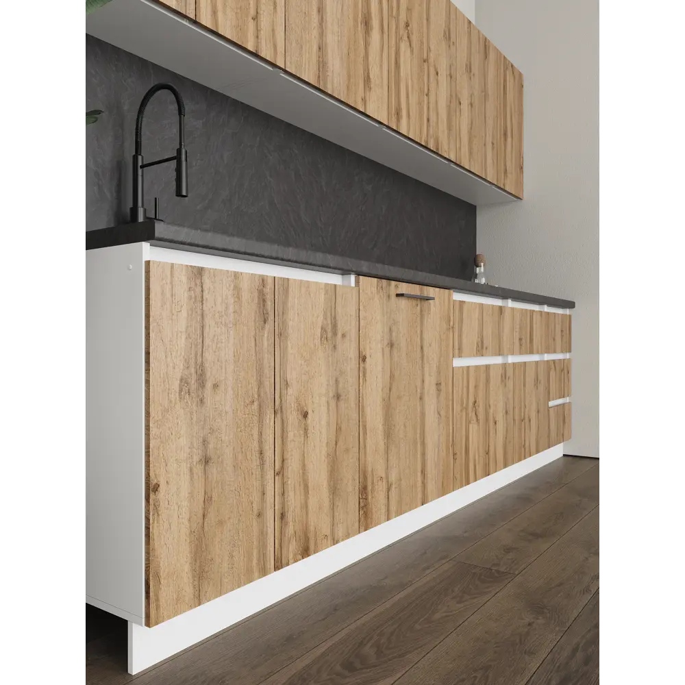 Фото 14 Кухонный шкаф напольный Н501 Frenesie ЛОФТ 50x82x48 см ЛДСП цвет дуб вотан