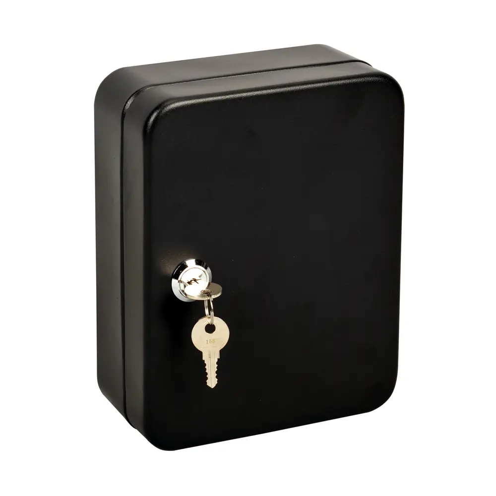 Фото Шкаф для ключей сталь 20×16 см 20 ключей цвет черный Фото Шкаф для ключей сталь 20×16 см 20 ключей цвет черный