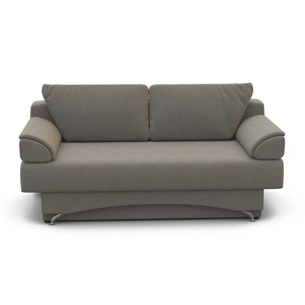 Фото 2 Диван раскладной Гамма Евро 190x79x97 см велюр цвет серый Фото 2 Диван раскладной Гамма Евро 190x79x97 см велюр цвет серый