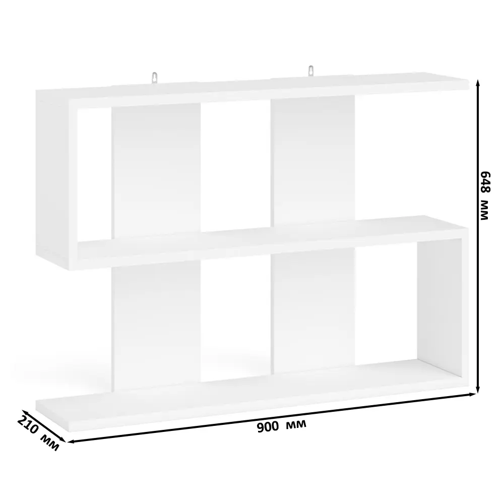 Фото 4 Полка настенная Свк Мори 90x21 см ЛДСП цвет белый Фото 4 Полка настенная Свк Мори 90x21 см ЛДСП цвет белый