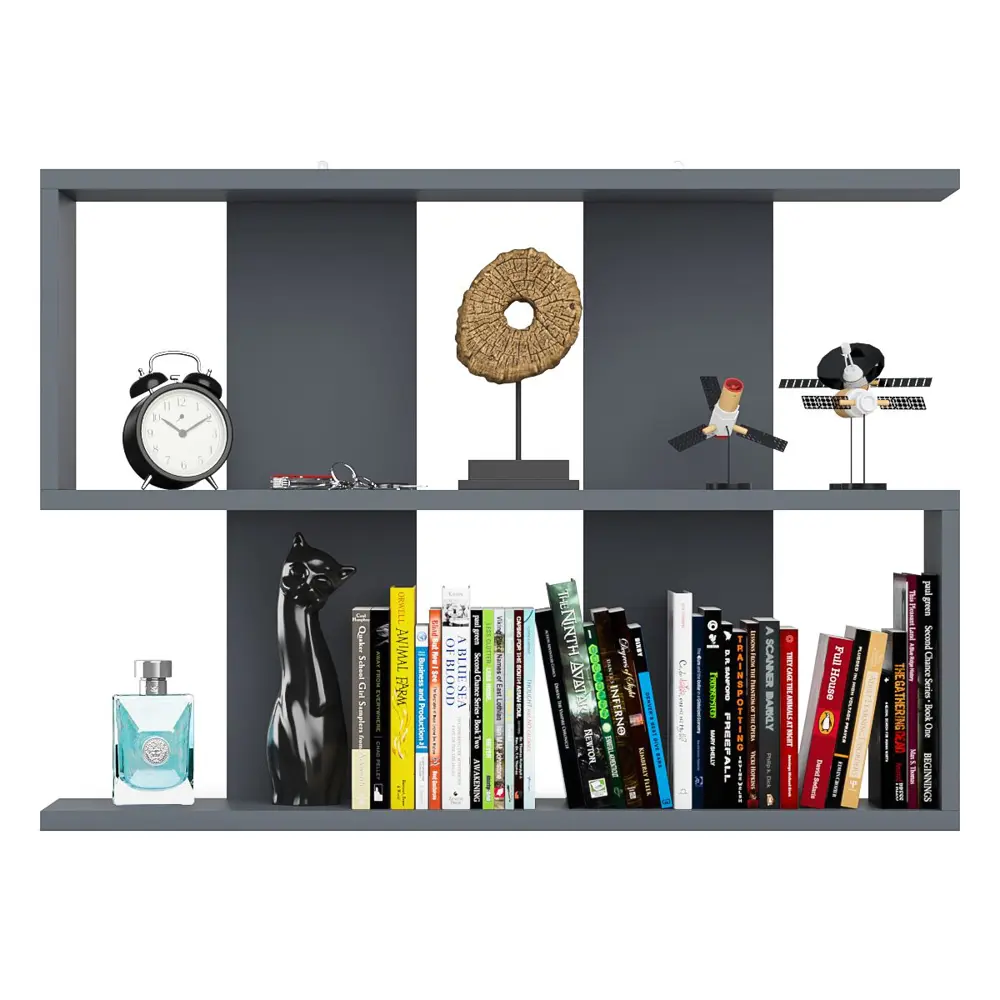 Фото 2 Полка настенная Свк Мори 90x21 см ЛДСП цвет графит