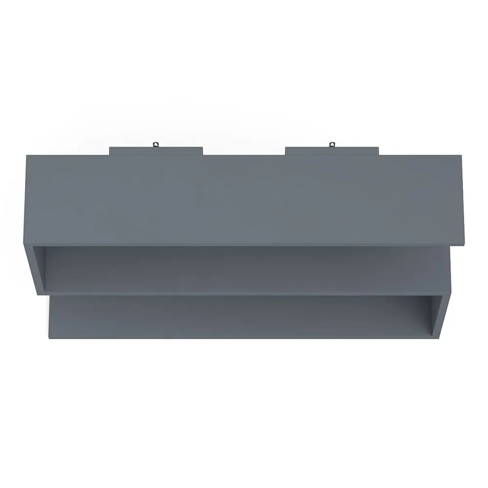 Фото 6 Полка настенная Свк Мори 90x21 см ЛДСП цвет графит