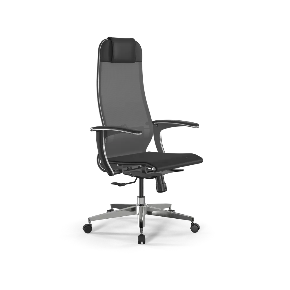 Фото Офисное кресло Ergolife Set 4/подл.158/осн.Synchro 004 63.9x132.7x70 см сетка цвет серый/черный Фото Офисное кресло Ergolife Set 4/подл.158/осн.Synchro 004 63.9x132.7x70 см сетка цвет серый/черный