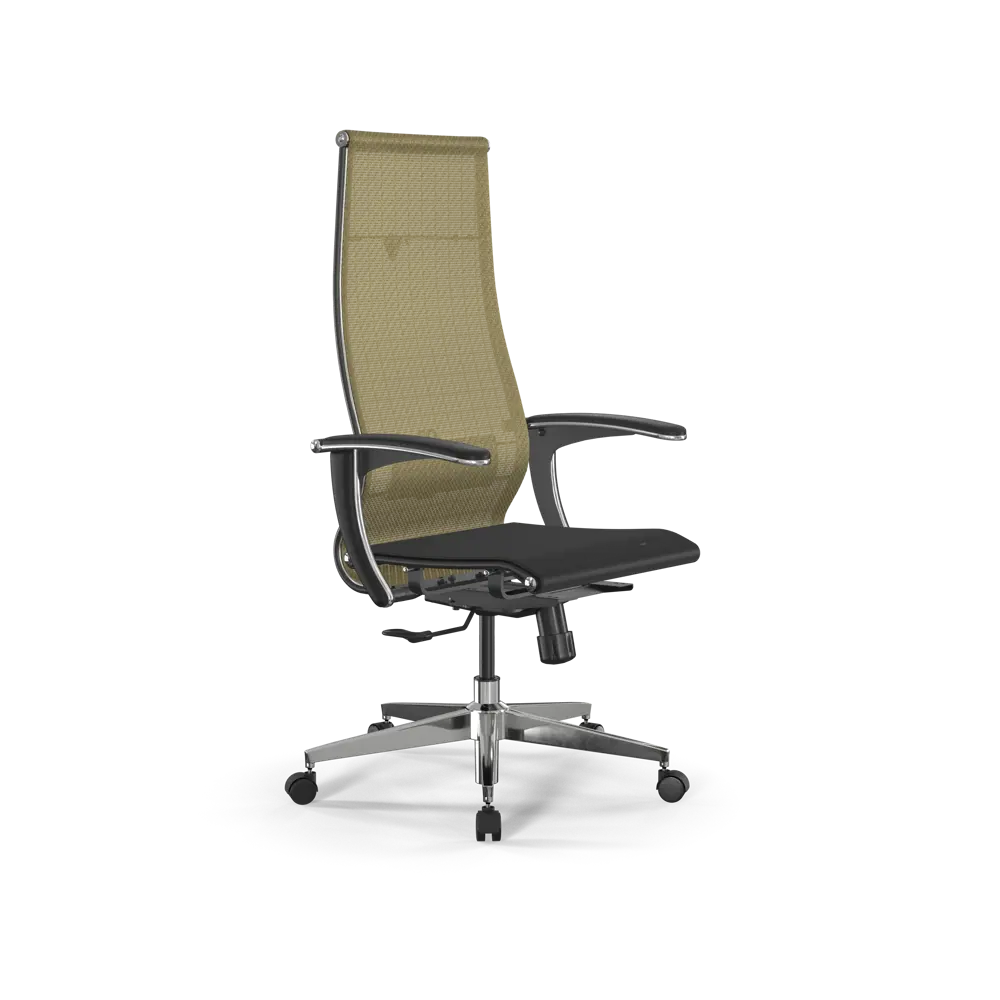 Фото Офисное кресло Ergolife Set 7/подл.158/осн.Synchro 004 67.5x132.7x70 см сетка цвет золотой/черный Фото Офисное кресло Ergolife Set 7/подл.158/осн.Synchro 004 67.5x132.7x70 см сетка цвет золотой/черный