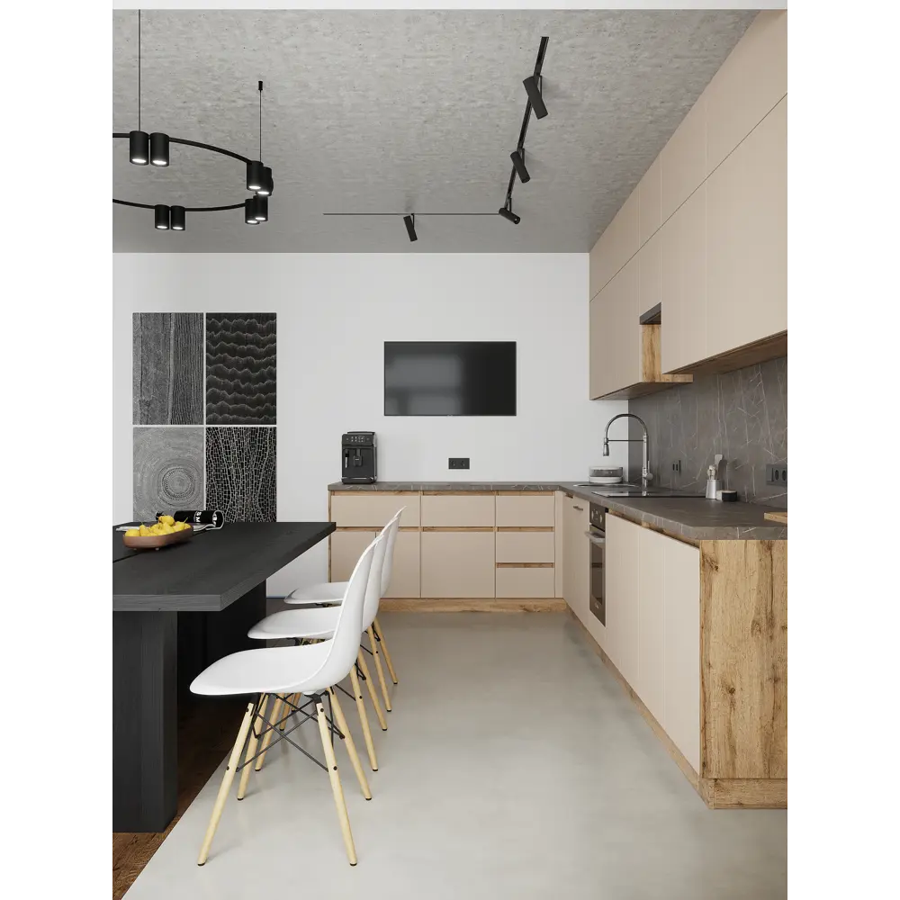 Фото 17 Кухонный шкаф навесной Frenesie ЛОФТ 25x72x32 см ЛДСП цвет капучино