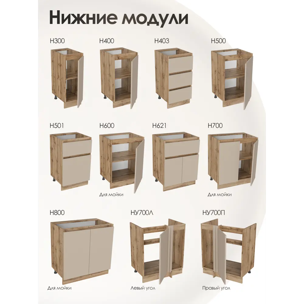 Фото 4 Кухонный шкаф навесной Frenesie ЛОФТ 45x72x32 см ЛДСП цвет капучино Фото 4 Кухонный шкаф навесной Frenesie ЛОФТ 45x72x32 см ЛДСП цвет капучино