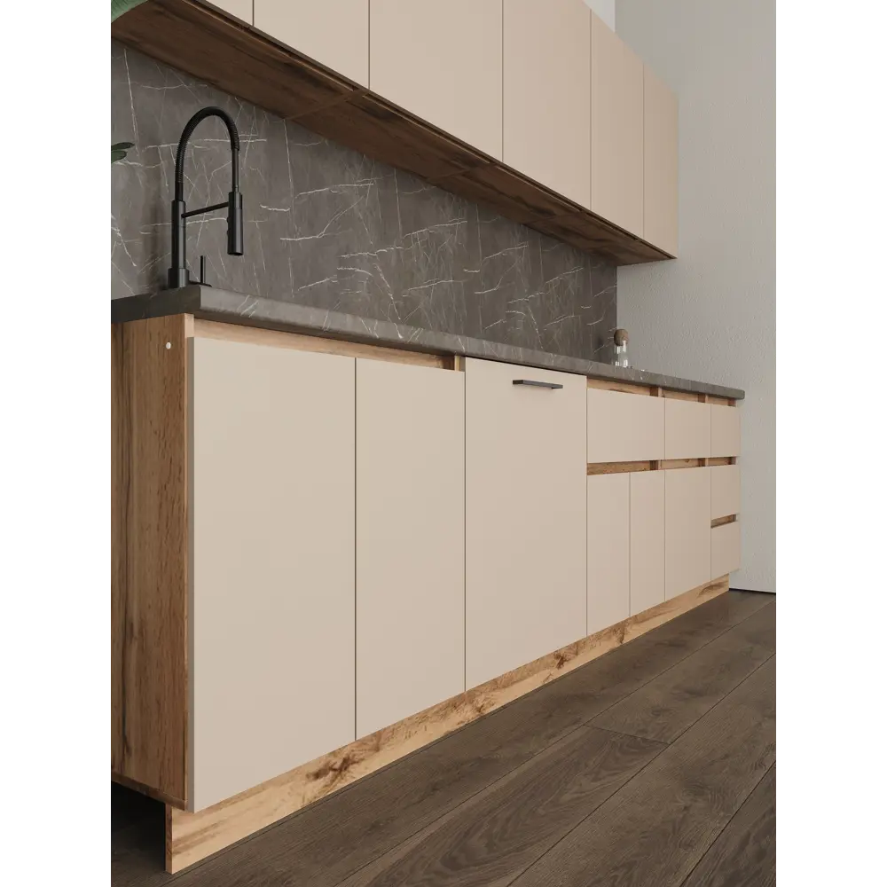 Фото 14 Кухонный шкаф напольный Н621 Frenesie ЛОФТ 60x82x48 см ЛДСП цвет капучино