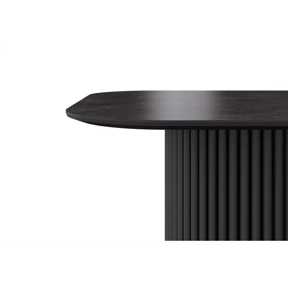 Фото 2 Стол прямоугольный Столбург 200x200 см керамогранит цвет камень черный Фото 2 Стол прямоугольный Столбург 200x200 см керамогранит цвет камень черный