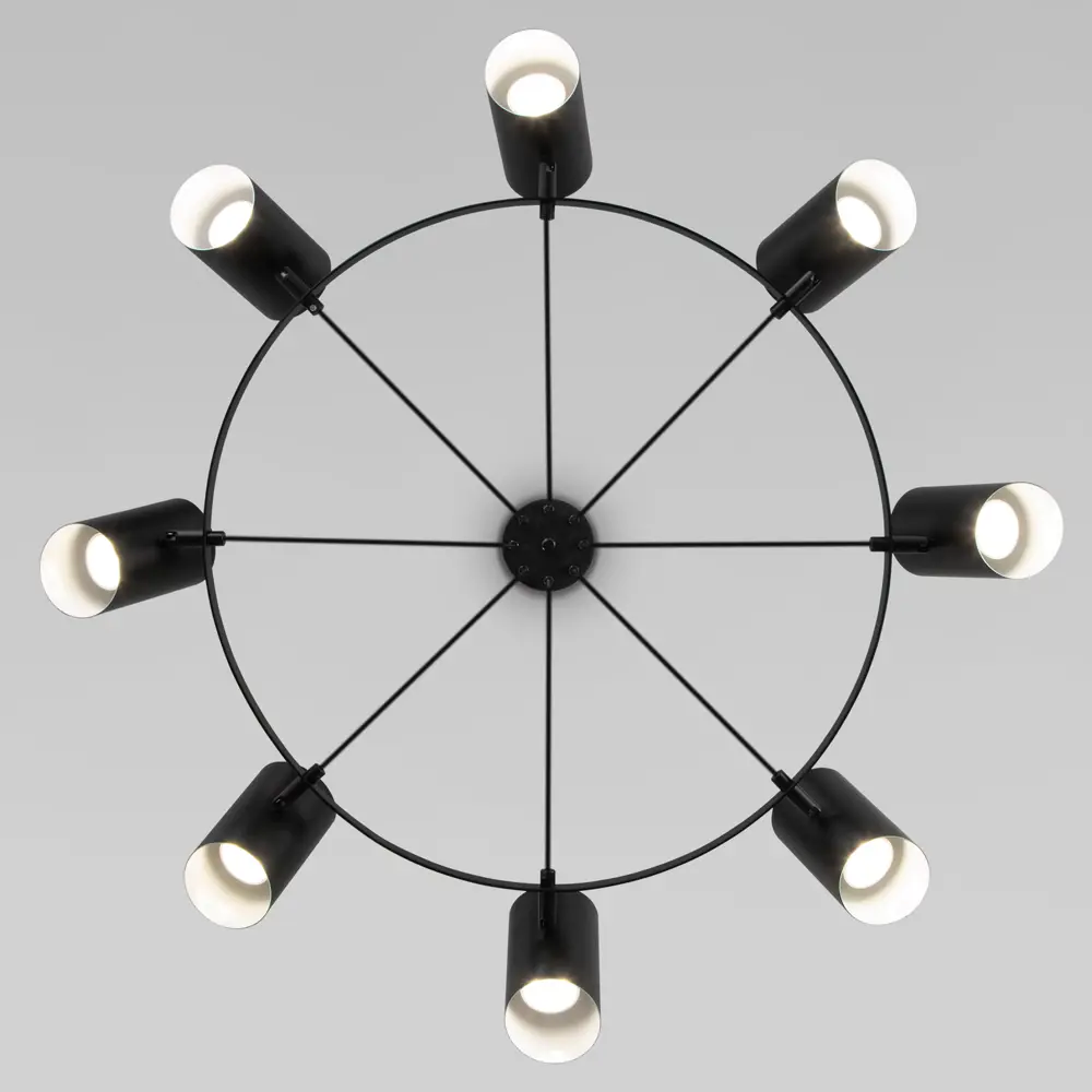 Фото 4 Люстра подвесная Splay Smart 70147 8 ламп 16 м² цвет черный Фото 4 Люстра подвесная Splay Smart 70147 8 ламп 16 м² цвет черный