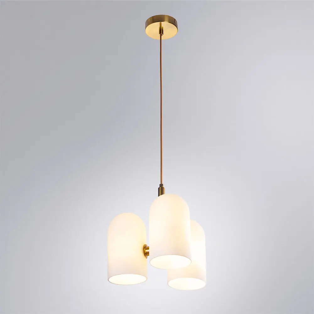 Фото Люстра подвесная Cassel 3 лампы 12 м² цвет медь