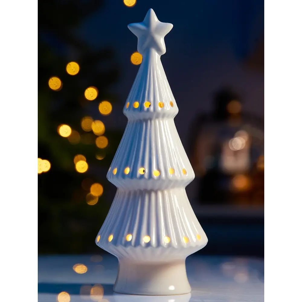 Фото Светящаяся электрическая фигура Luazon lighting Елка снежная 10502273 разноцветный Фото Светящаяся электрическая фигура Luazon lighting Елка снежная 10502273 разноцветный