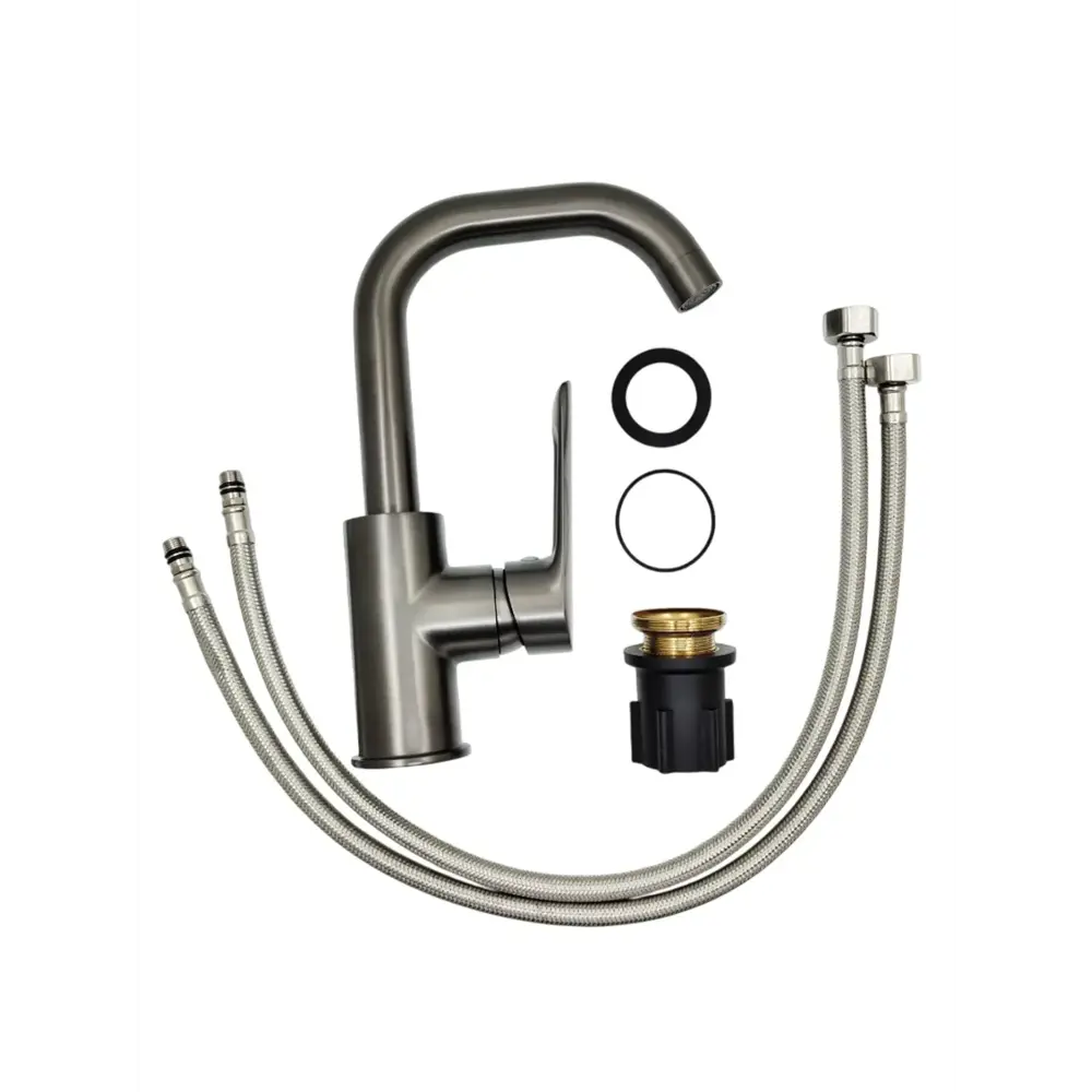 Фото 3 Смеситель для раковины Esko LG26MGM бесконтактный цвет темно-серый