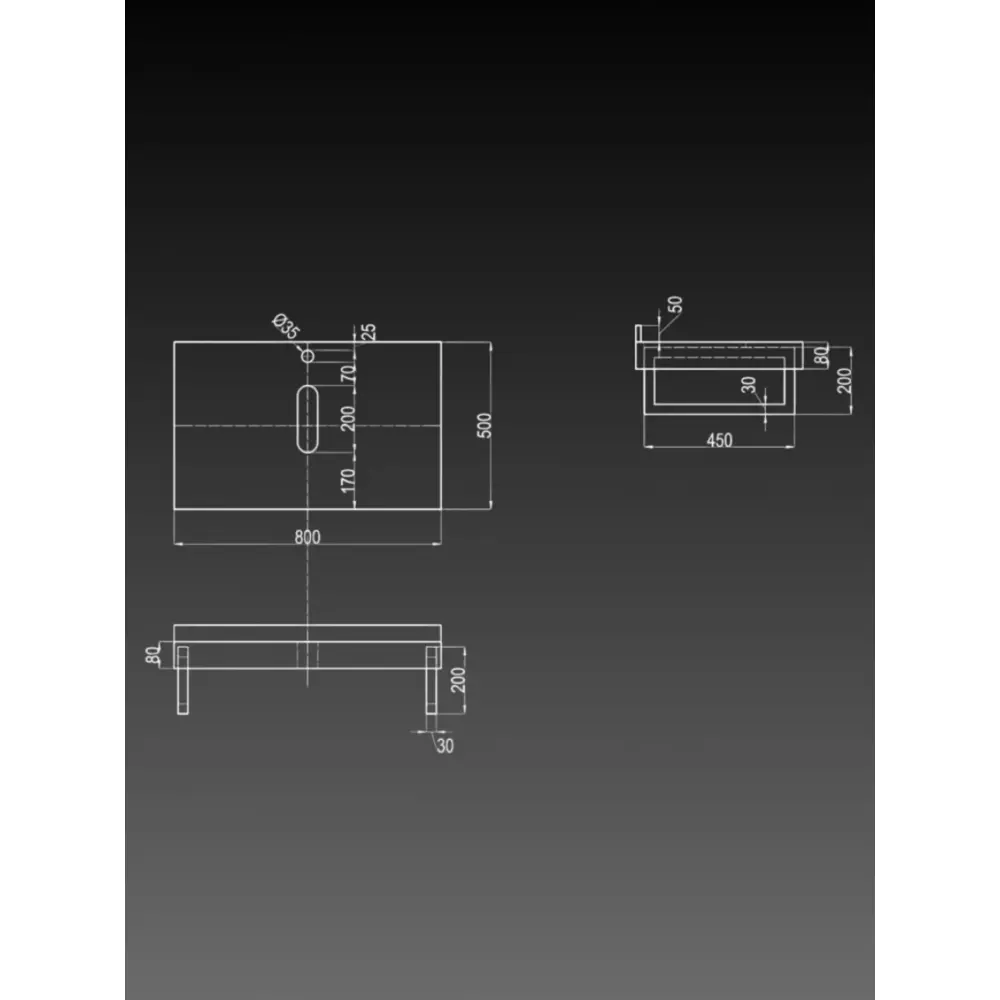 Фото 4 Столешница в ванную Watersense W00297 80x50см Керамогранит цвет коричневый Фото 4 Столешница в ванную Watersense W00297 80x50см Керамогранит цвет коричневый