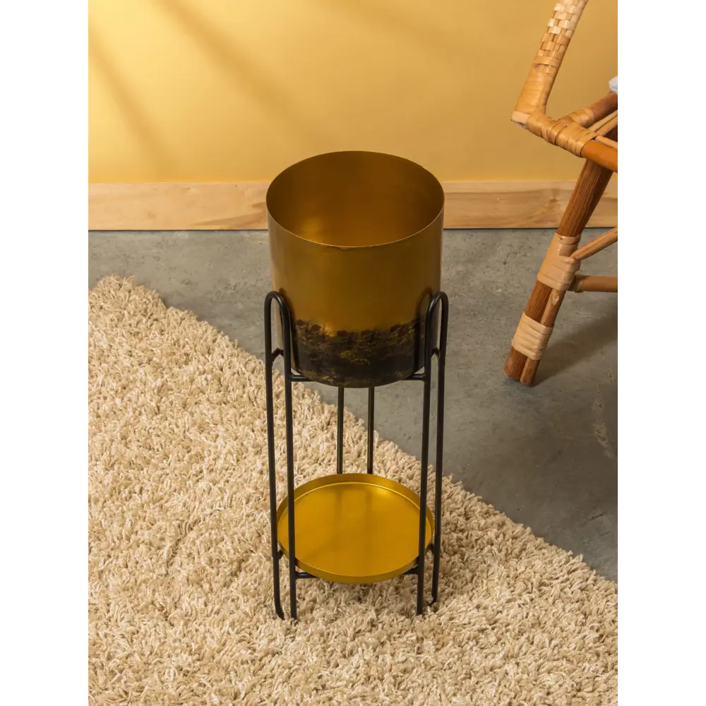 Фото 3 Кашпо на подставке Сима-Ленд Хани 10717118 18x56 см 4 л