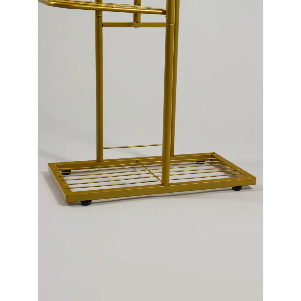 Фото 11 Подставка для цветочных горшков Greengo 10747742 43x22x82 см металл золотой