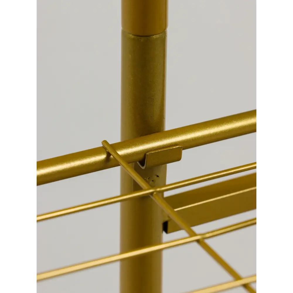 Фото 8 Подставка для цветочных горшков Greengo 10747742 43x22x82 см металл золотой