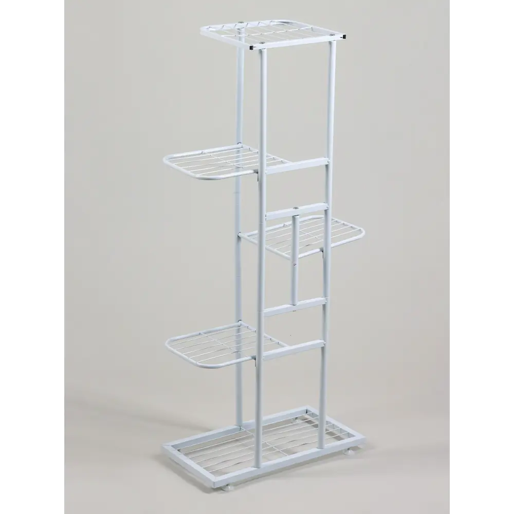 Фото 6 Подставка для цветочных горшков Greengo 10747763 44x22x95 см металл белый