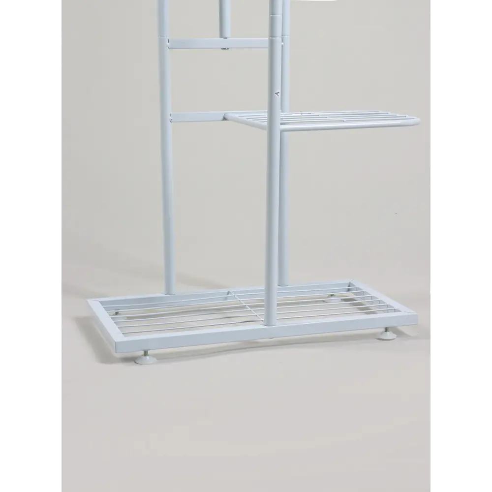 Фото 11 Подставка для цветочных горшков Greengo 10747763 44x22x95 см металл белый