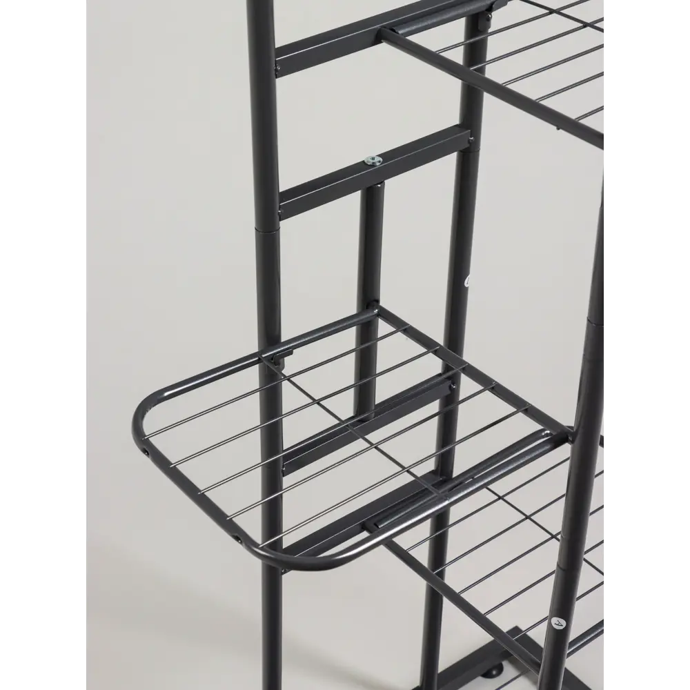 Фото 7 Подставка для цветочных горшков Greengo 10747765 44x22x95 см металл темно-серая