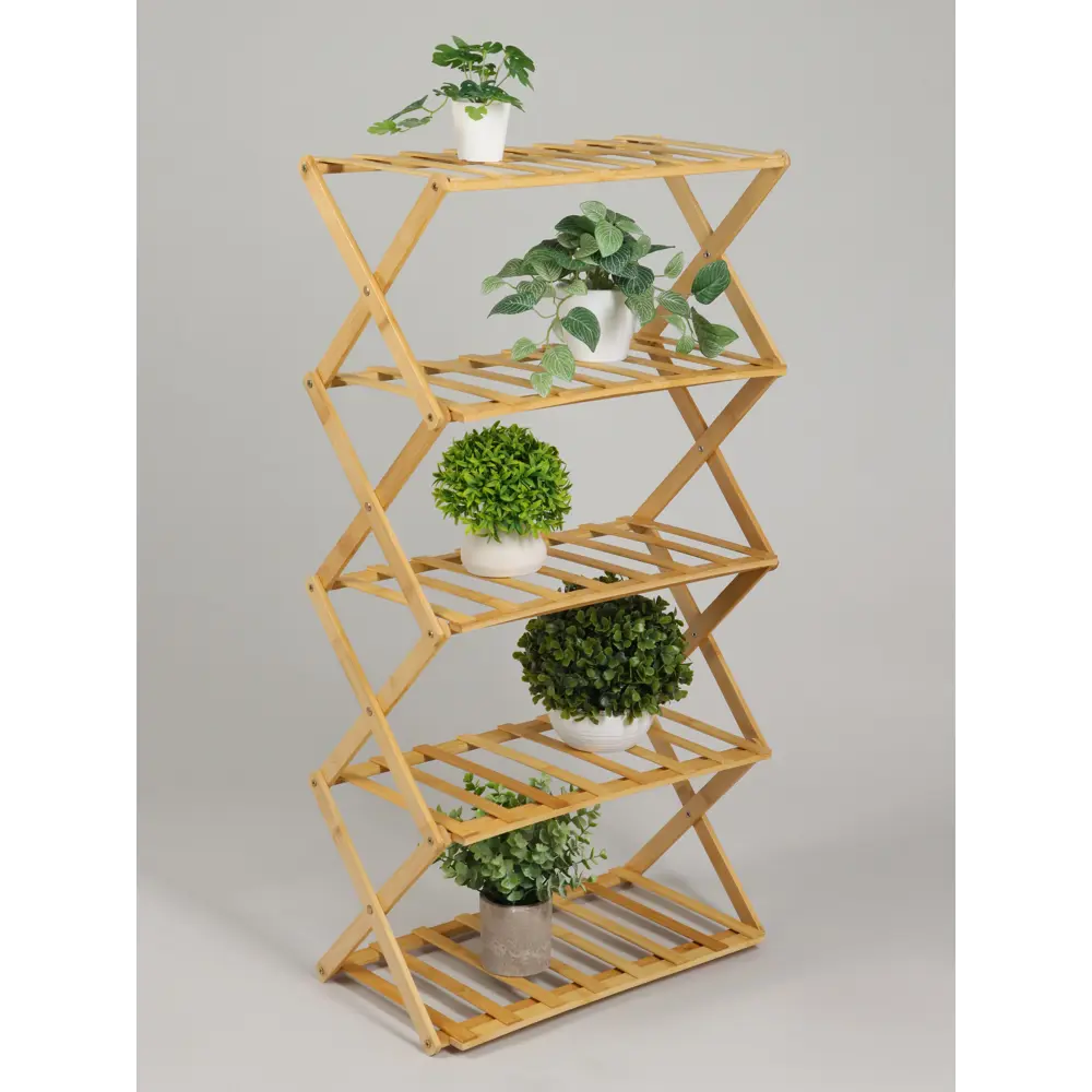 Фото 2 Подставка для цветочных горшков Greengo 10766553 50x25x89 см бамбук Фото 2 Подставка для цветочных горшков Greengo 10766553 50x25x89 см бамбук