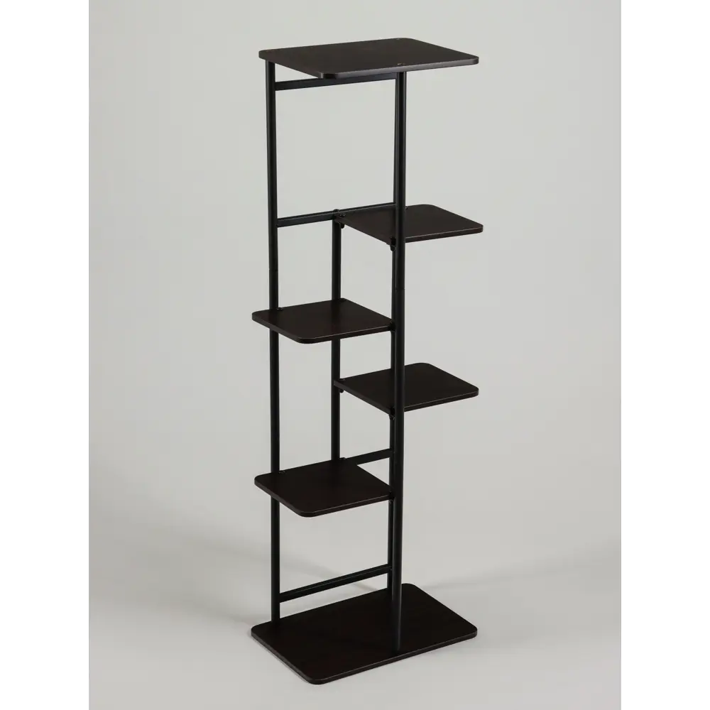 Фото 4 Подставка для цветочных горшков Greengo 10747758 36x23x106 см металл/МДФ черный