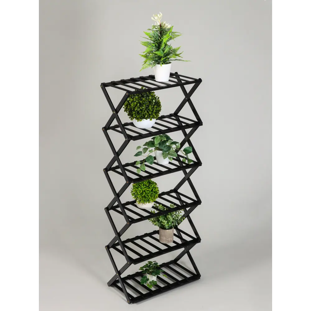 Фото 2 Подставка для цветочных горшков Greengo 10766563 50x25x110 см бамбук черный Фото 2 Подставка для цветочных горшков Greengo 10766563 50x25x110 см бамбук черный