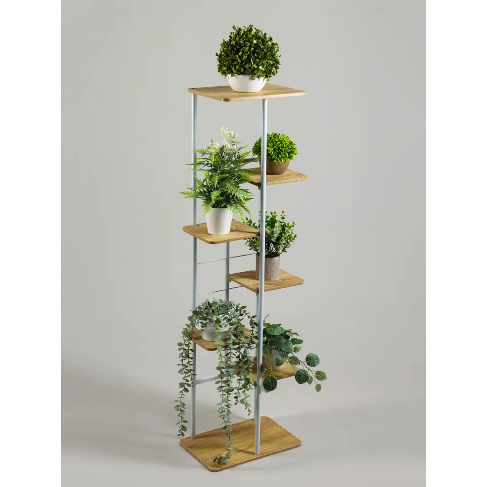 Фото 2 Подставка для цветочных горшков Greengo 10747754 36x23x120 см металл/МДФ белый Фото 2 Подставка для цветочных горшков Greengo 10747754 36x23x120 см металл/МДФ белый