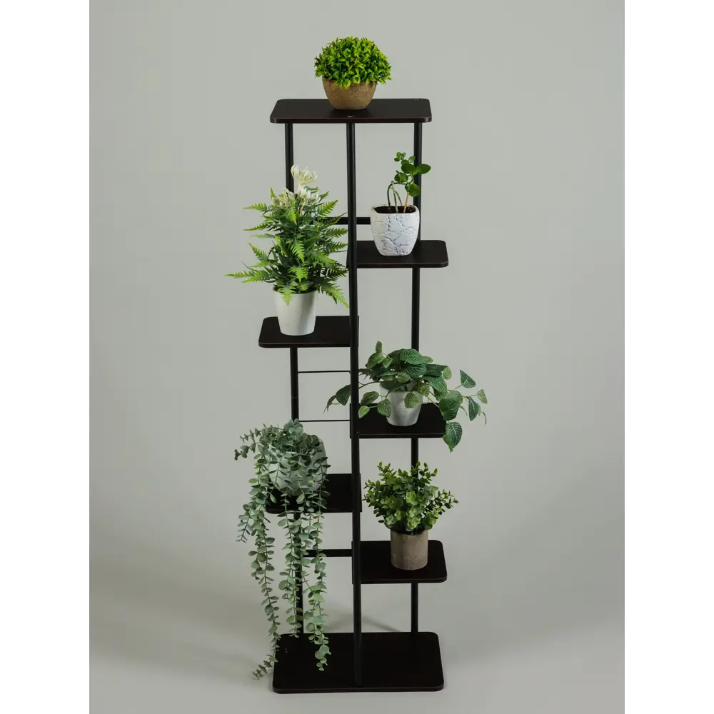 Фото 3 Подставка для цветочных горшков Greengo 10747759 36x23x120 см металл/МДФ черный Фото 3 Подставка для цветочных горшков Greengo 10747759 36x23x120 см металл/МДФ черный